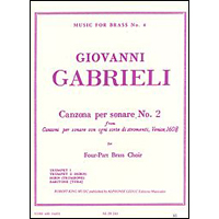 金管4重奏：カンツォーナ・ペル・ソナーレ 第2番／G.ガブリエリ(キング) アンサンブル楽譜ならブレーン・オンライン・ショップ