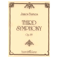 交響曲第3番 作品89（スコアのみ）／ジェームズ・バーンズ 吹奏楽楽譜 