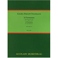 無伴奏ファゴット無伴奏ファゴットのための12の幻想曲／ゲオルク・フィリップ・テレマン(編集：ニコラウス・マーラー) ソロ 輸入楽譜楽譜ならブレーン・オンライン・ショップ