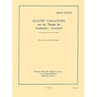 トランペット＆ピアノドメニコ・スカルラッティの主題による4つの変奏曲／マルセル・ビッチュ ソロ楽譜ならブレーン・オンライン・ショップ