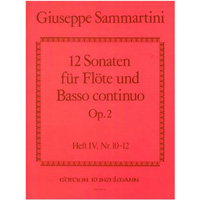 フルート ピアノ 通奏低音 フルートのための12のソナタ Op 2 第4巻 ジュゼッペ サンマルティーニ ソロ楽譜ならブレーン オンライン ショップ