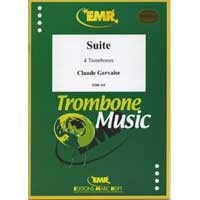 トロンボーン4重奏トロンボーンのための組曲／クロード・ジェルヴェーズ(スローカー・トロンボーン四重奏団)  アンサンブル楽譜ならブレーン・オンライン・ショップ