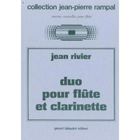 木管デュオフルートとクラリネットのための二重奏曲 ジャン リヴィエ ソロ楽譜ならブレーン オンライン ショップ