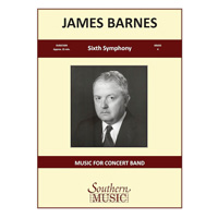 交響曲第6番／ジェームズ・バーンズ 吹奏楽楽譜ならブレーン 